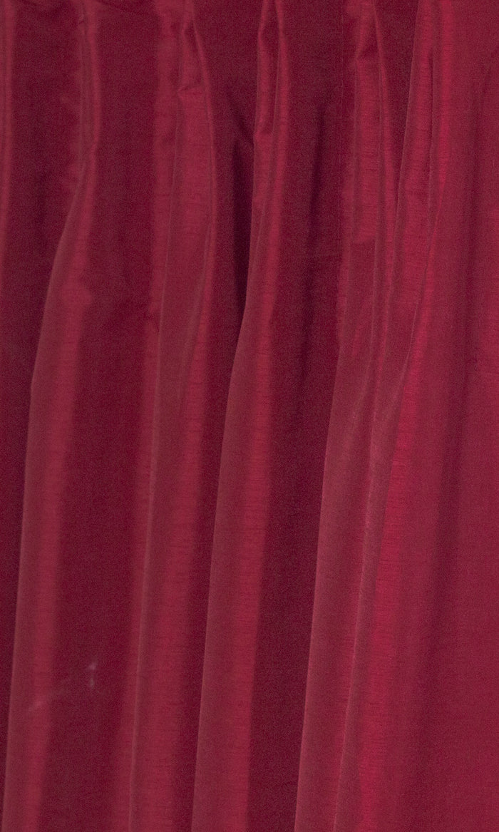 Faux Silk Curtains for Living, Bedroom, Kitchen, Bathroom (Red/ Orange)