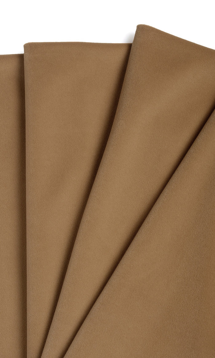 Velvet Curtains for Living, Bedroom, Kitchen, Bathroom (Burnt Orange/ Brown)