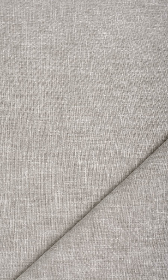 Poly-Cotton Blend Pinch Pleat, Rod Pocket, Eyelet Curtains (Warm Grey)
