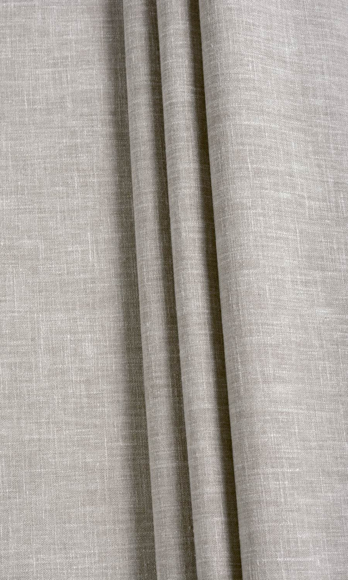 Poly-Cotton Blend Curtains / Drapes / Window Drapery Panels (Warm Grey)