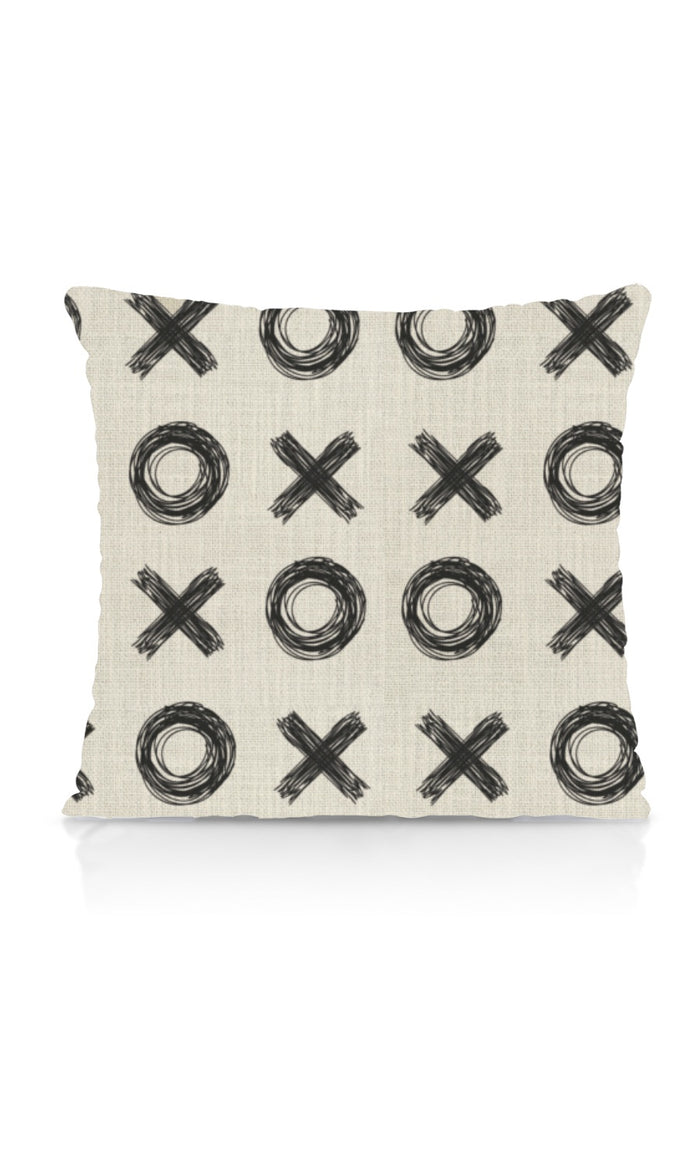 Print Home Textile Fabric Material By the Metre (Black/ Milky White)