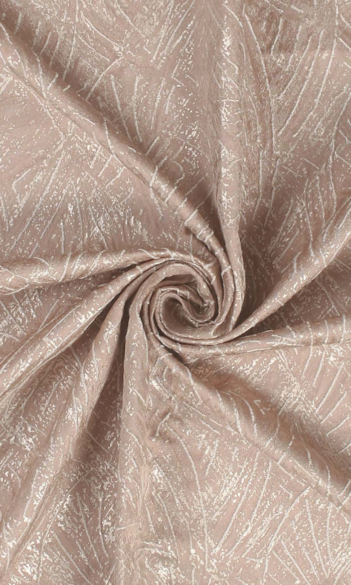 Self-Patterned Poly-Cotton Fabric Material By the Metre (Blush Pink)