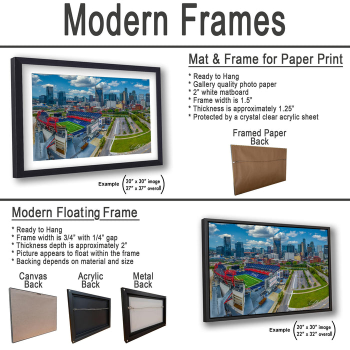 a picture of a modern frame with instructions