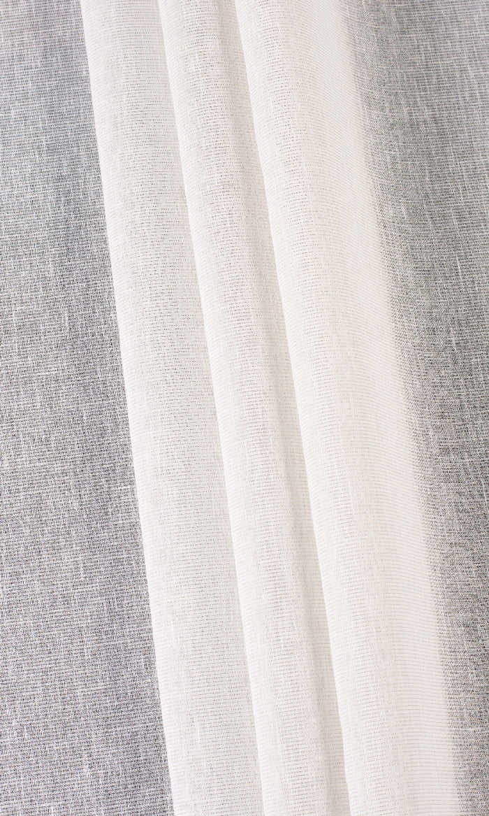 Sheer Fabric Material By the Metre (Creamy White)
