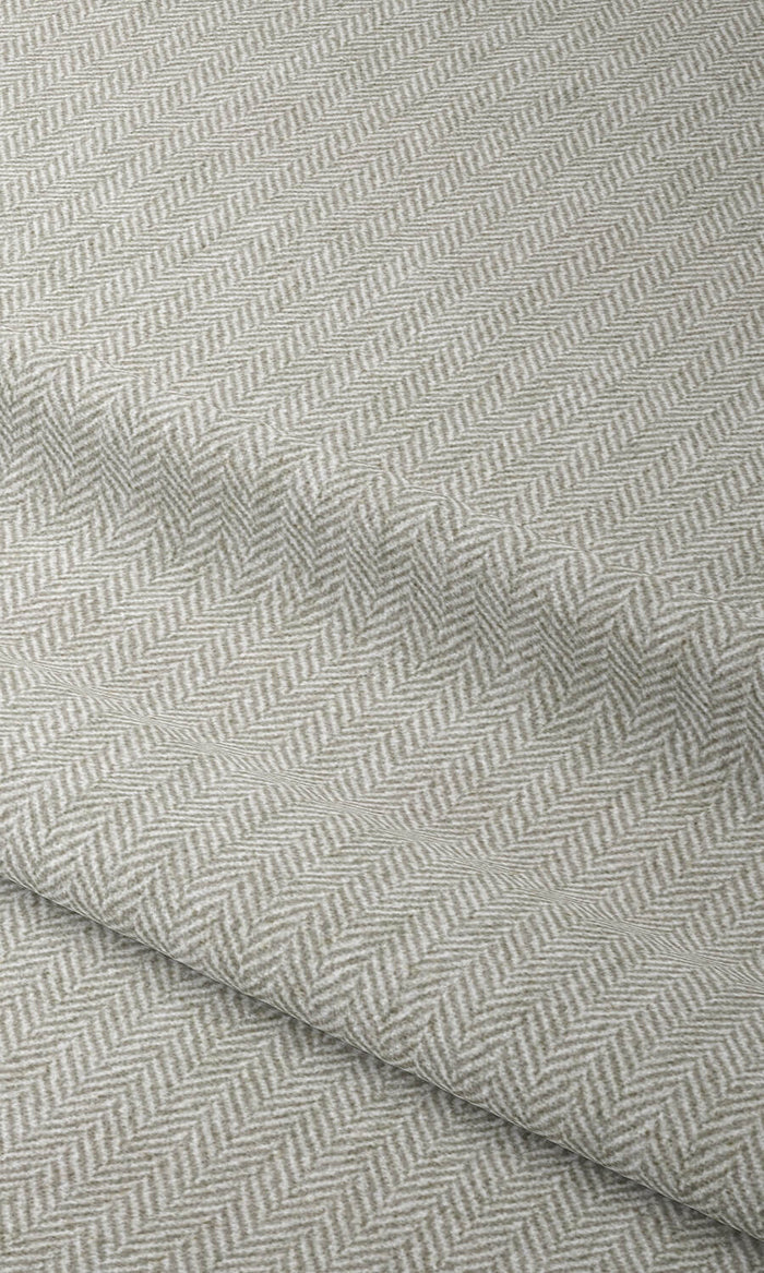 Herringbone Textured Home Textile Fabric Material By the Metre (Grey)