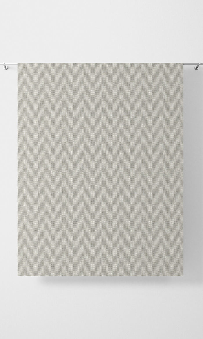 Herringbone Textured Fabric Material By the Metre (Grey)