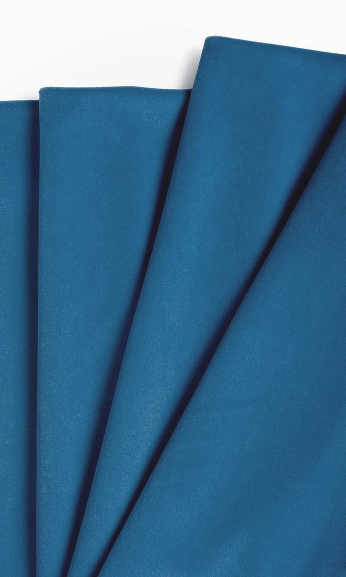 Velvet Window Treatments Fabric By the Metre (Royal Blue)