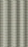 Checkered Drapery (Olive Green/ White)