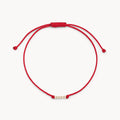 New the Abacus Contemplation Cord Bracelet in 10k yellow gold with red cord
