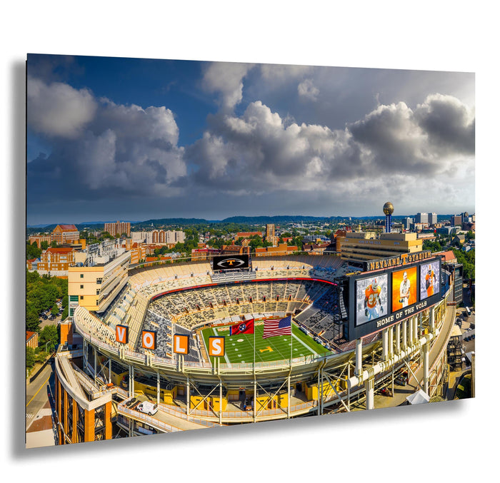 Neyland Stadium Tennessee – Checkerboard Design Football Game Day Art For Vols Fans