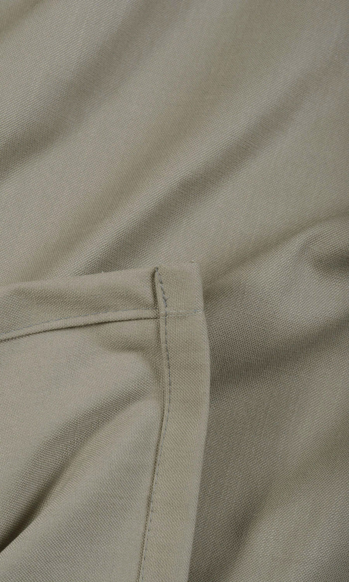 Poly-Cotton Pinch Pleat, Rod Pocket, Eyelet Curtains (Grey)