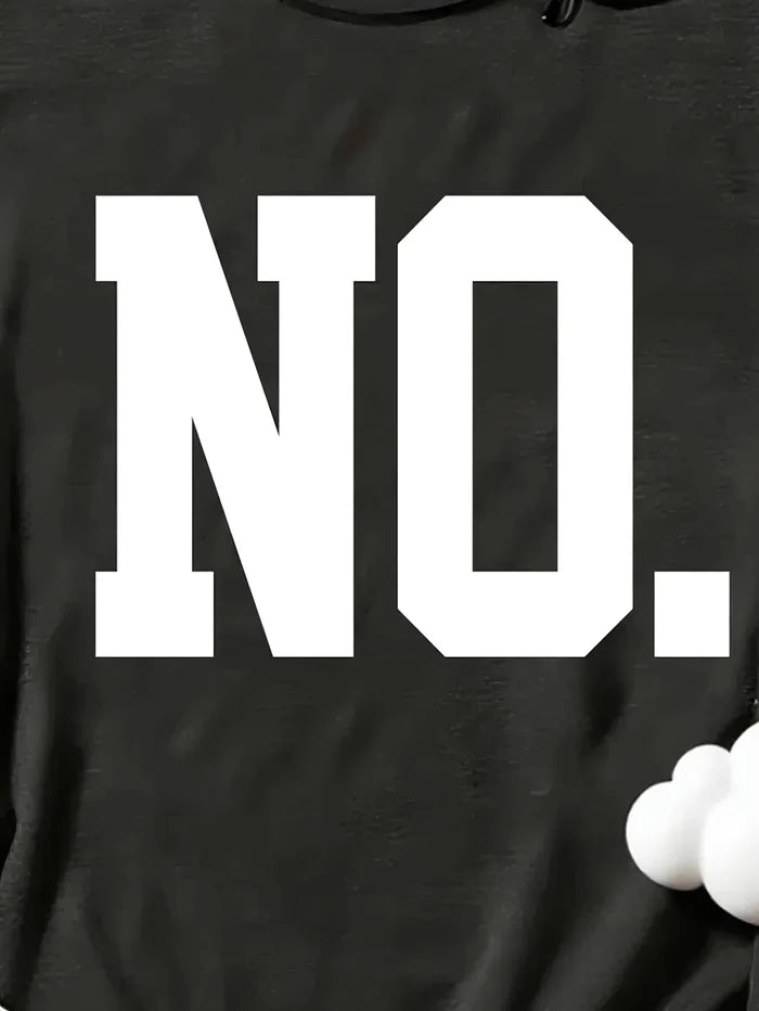 'NO.' Letter Print Sleeveless Tank Top