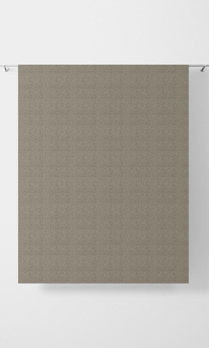 Herringbone Textured Drapery (Beige) Extra Long Short Wide