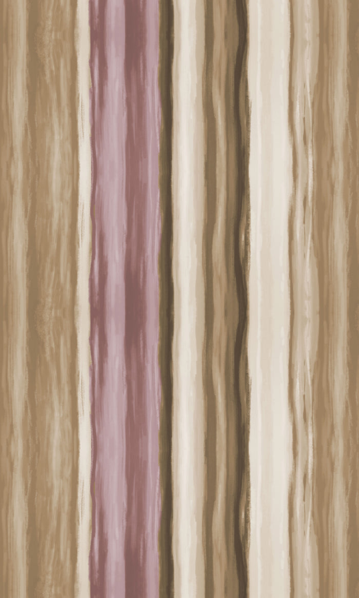 Modern Striped Pinch Pleat, Rod Pocket, Eyelet Curtains (Pink/ Brown)