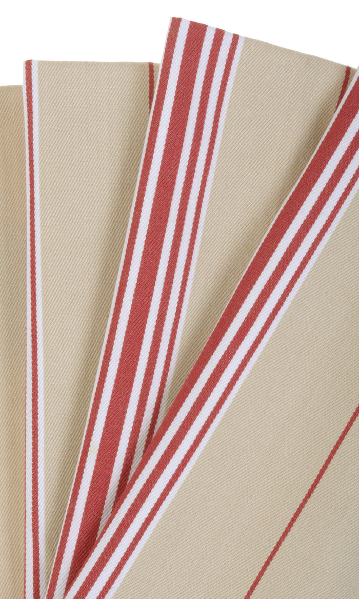 Cotton Curtains for Living, Bedroom, Kitchen, Bathroom (Brown/ Beige/ Red)