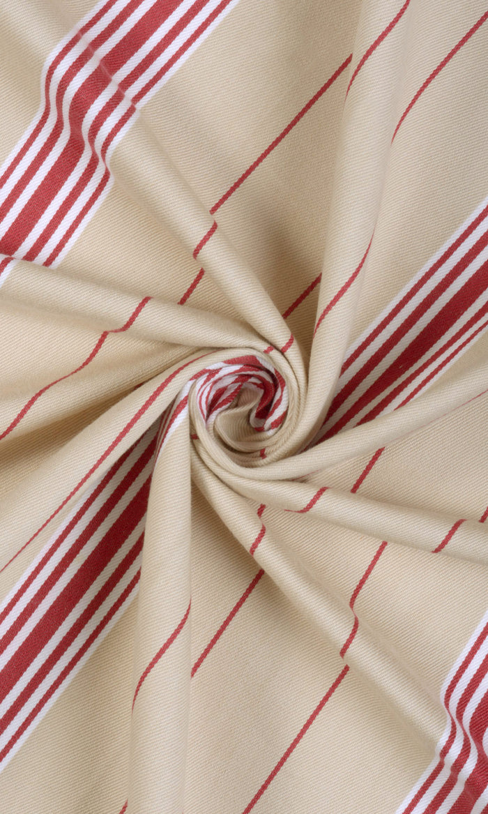Cotton Curtains (Brown/ Beige/ Red) Extra Long Short Wide