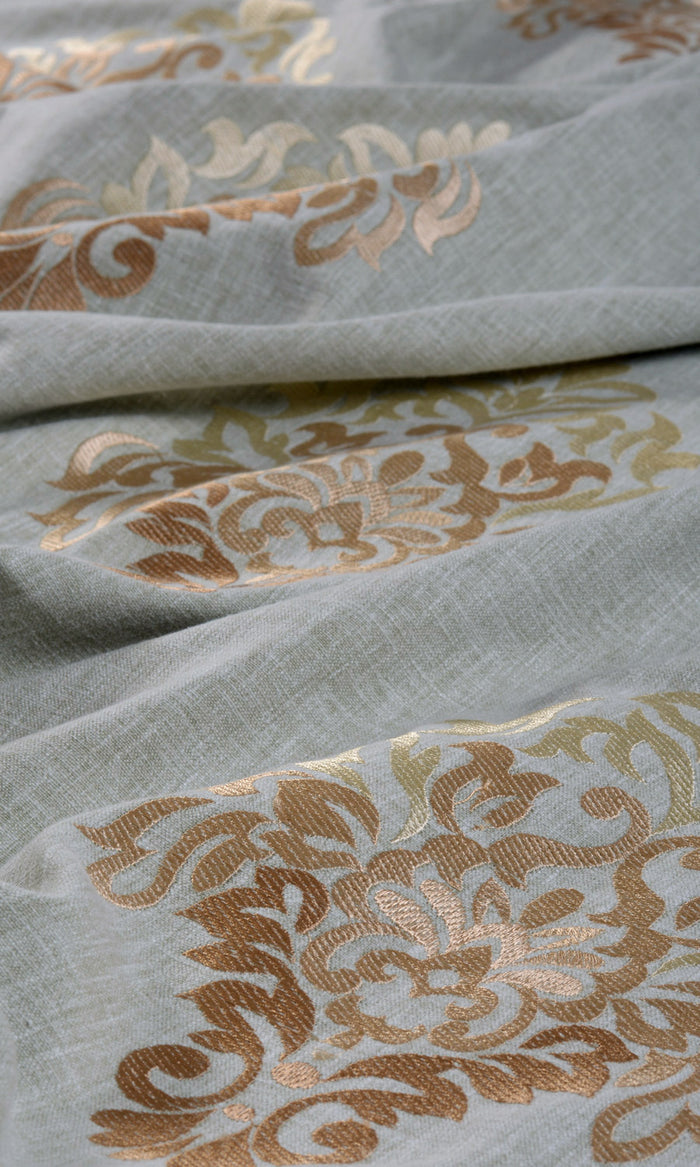 Damask Patterned  Any Size Style Curtains (Gray/ Beige/ Brown)