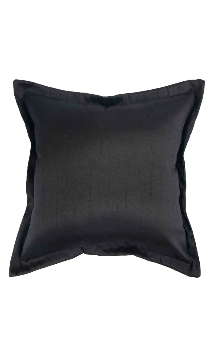 Faux Silk Curtains (Black/ Grey) Extra Long Short Wide