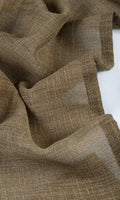 Textured Sheer Home Décor Fabric By the Metre (Cedar Brown)