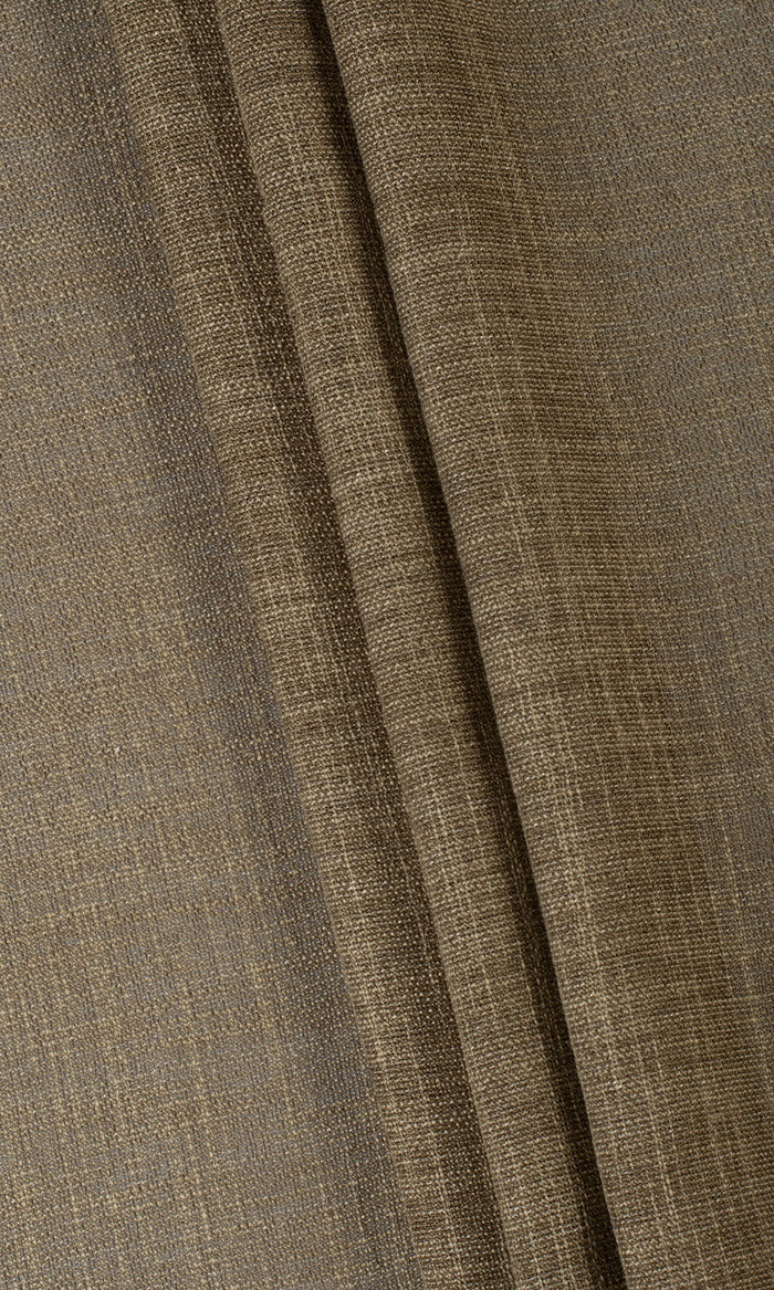 Textured Sheer Window Treatments Fabric By the Metre (Cedar Brown)