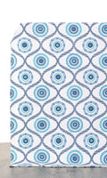 Printed Curtain Panels (Blue/ White)