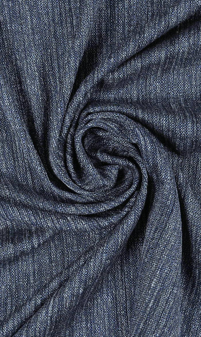 Textured Home Décor Fabric By the Metre (Navy Blue)