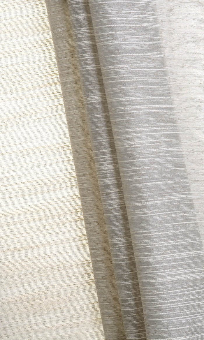 Sheer Pinch Pleat, Rod Pocket, Eyelet Curtains (Taupe Gray/ Pale Gray)