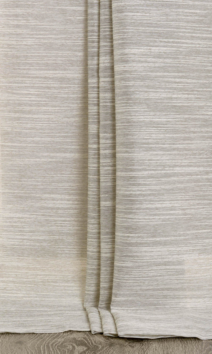 Sheer Any Size Style Curtains (Taupe Gray/ Pale Gray)