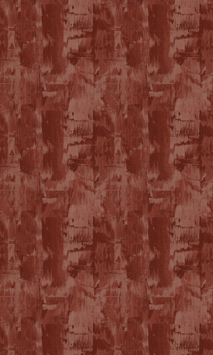 Watercolor Effect Striped Fabric Material By the Metre (Red)