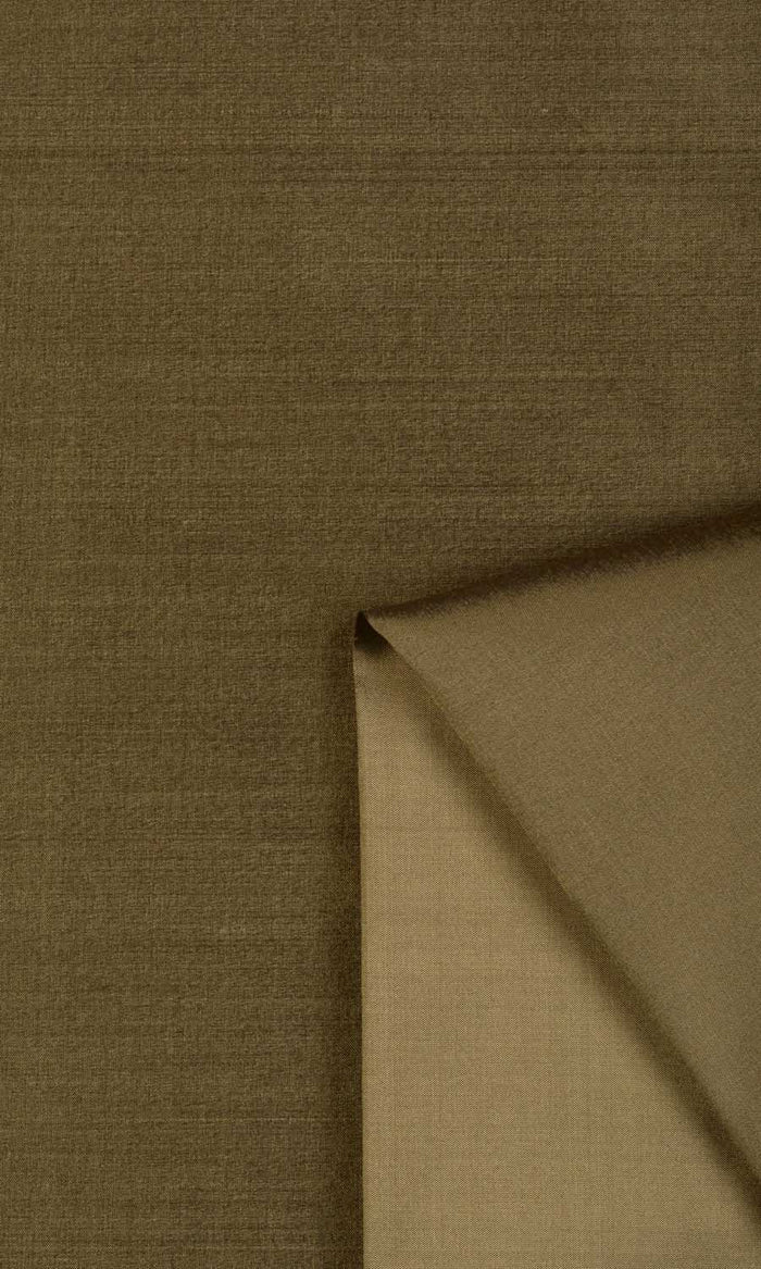 Shantung Silk Curtains / Drapes / Window Drapery Panels (Dark Olive Green)