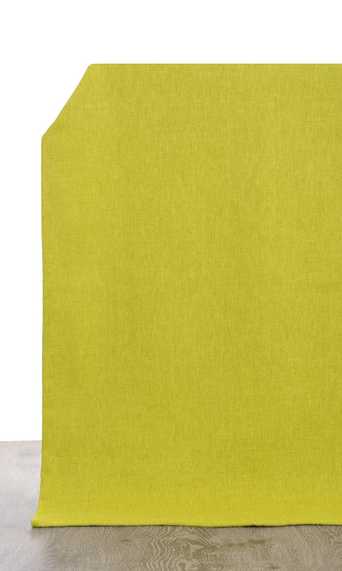 Linen Blend Any Size Style Curtains (Green)