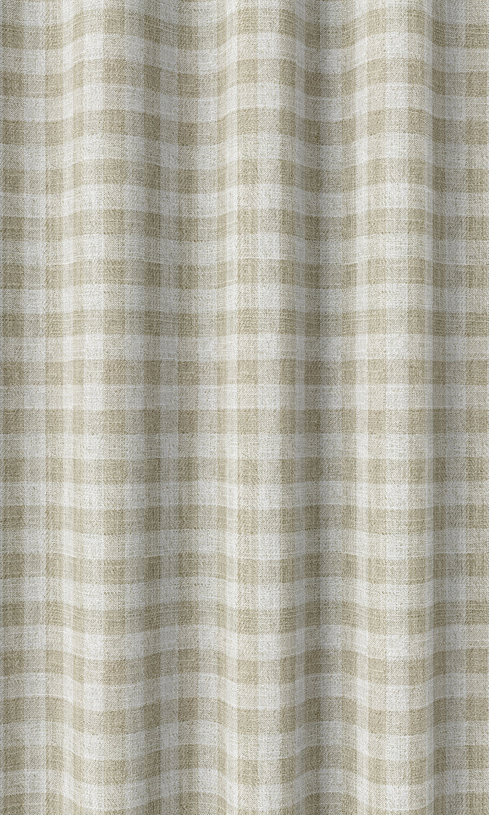 Modern Striped Curtains (Beige/ White)