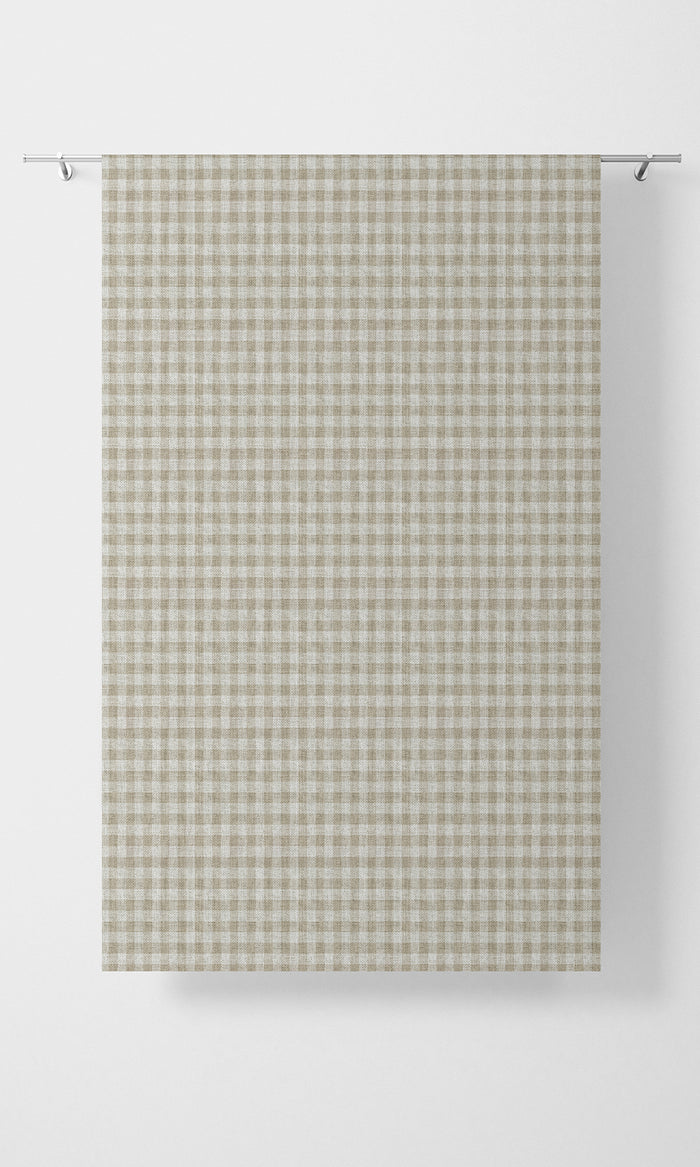 Modern Striped Pinch Pleat, Rod Pocket, Eyelet Curtains (Beige/ White)