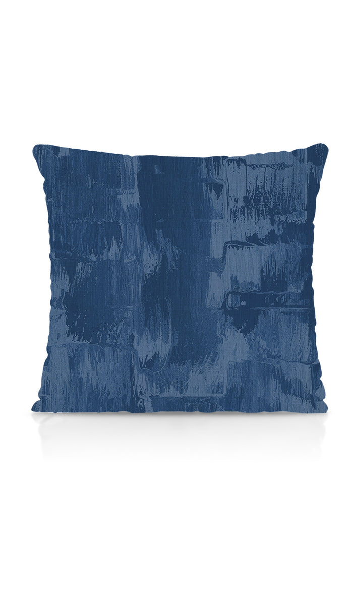 Modern Striped Pinch Pleat, Rod Pocket, Eyelet Curtains (Cobalt/ Denim Blue)