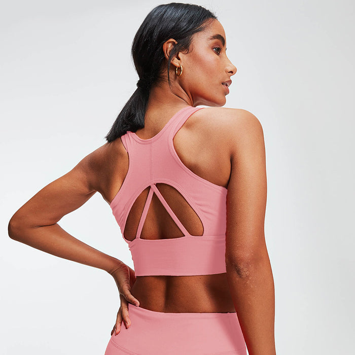 Open Back Yoga Sports Bra Vest