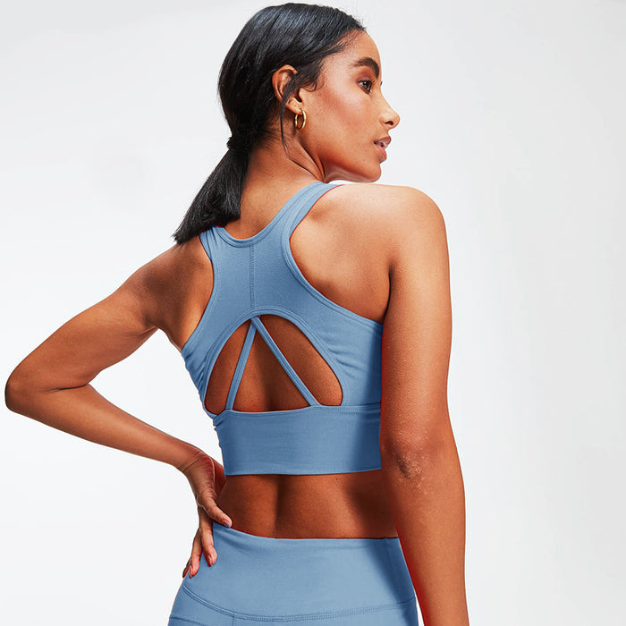 Open Back Yoga Sports Bra Vest