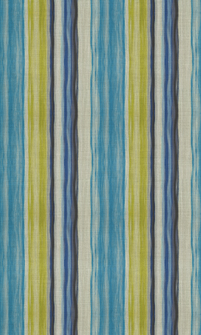 Striped Curtains (Sky Blue/ Cobalt/ Green) Extra Long Short Wide