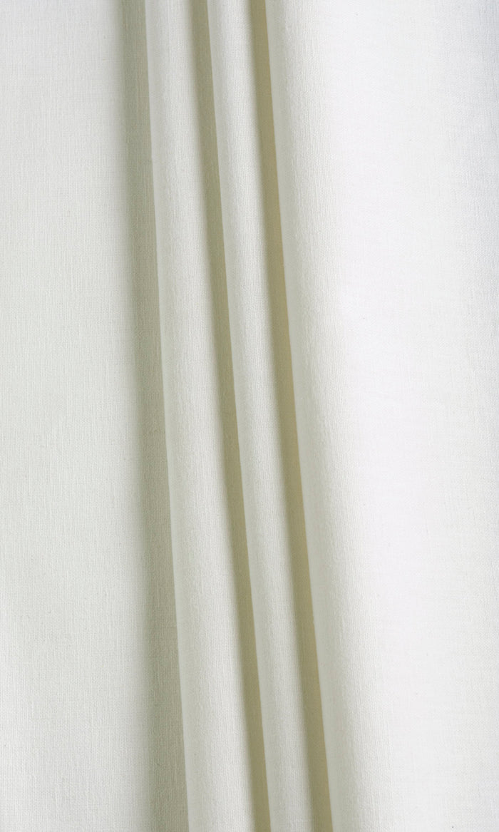 Poly-Cotton Blend Pinch Pleat, Rod Pocket, Eyelet Curtains (White)
