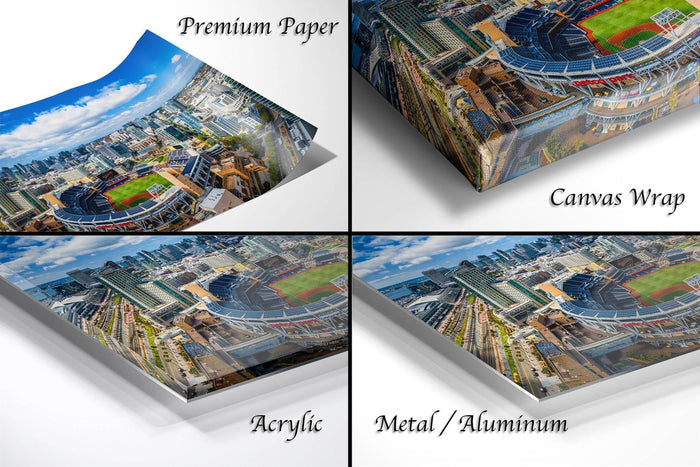 The image is a collage of four different views of a city, including a top-down view, a side view, a front view, and a close-up view of the city's skyline.