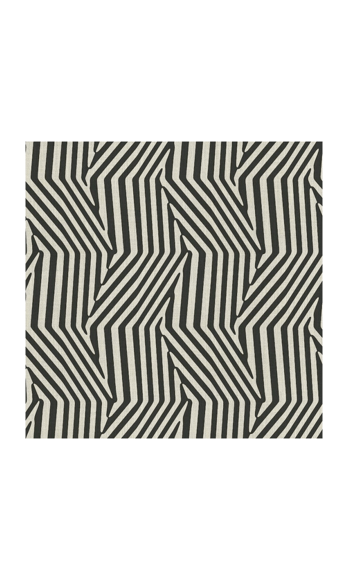 Geo Print Curtains (Black/ Ivory) Extra Long Short Wide