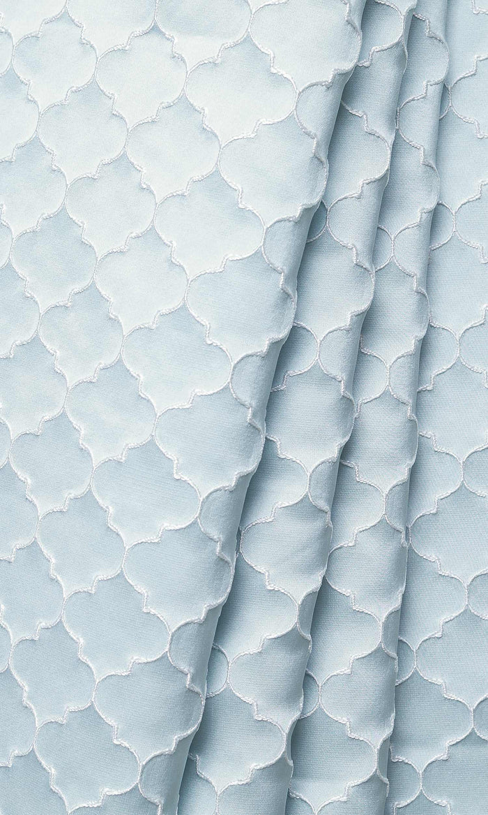 Silk Blend Home Décor Fabric By the Metre (Pastel Blue)