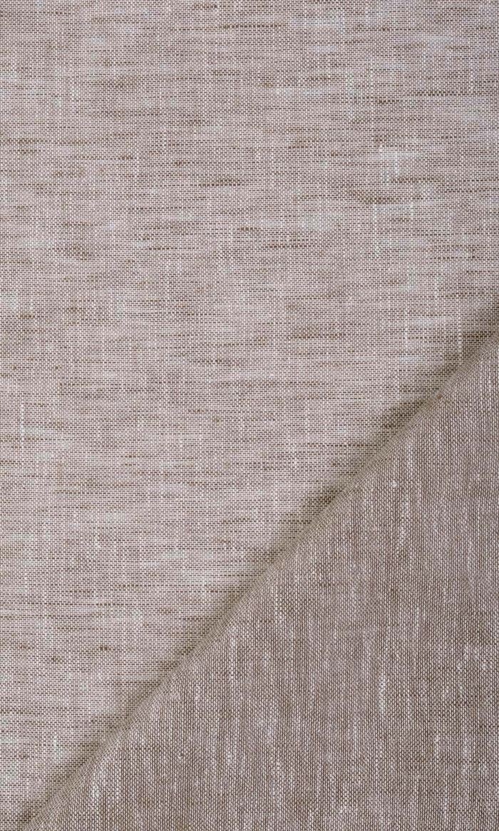 Linen Sheer Curtains / Drapes / Window Drapery Panels (Brown)