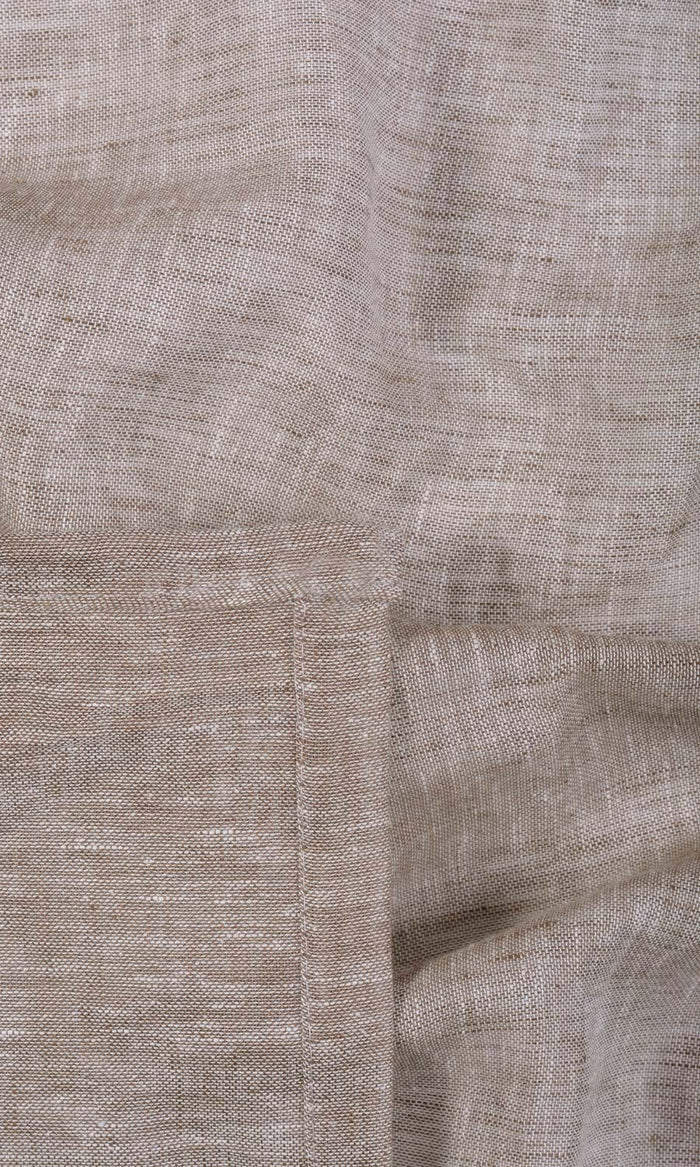 Linen Sheer Made-to-Measure Curtains (Brown)