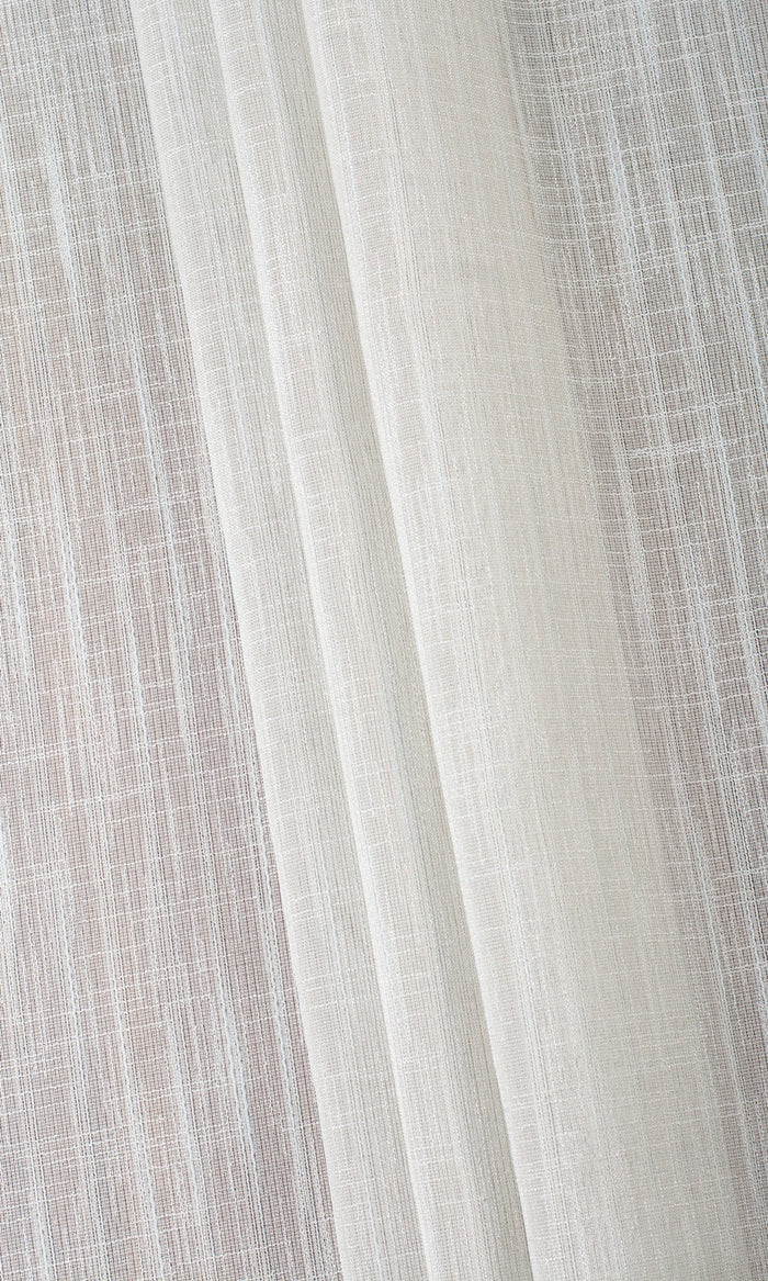 Plain Sheer Fabric Material By the Metre (Light Grey)