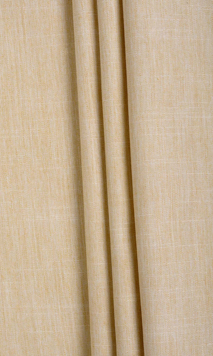 Plain Linen Texture Made-to-Measure Curtains (Yellow Beige)