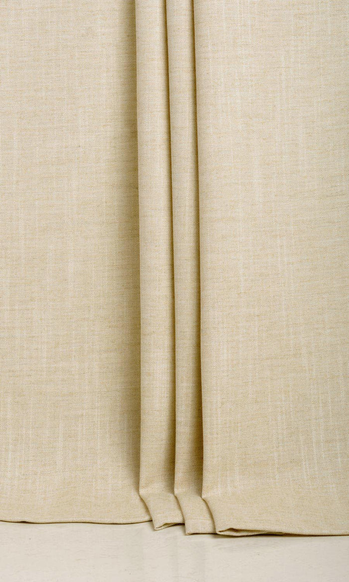 Plain Linen Texture Fabric Material By the Metre (Pale Beige)