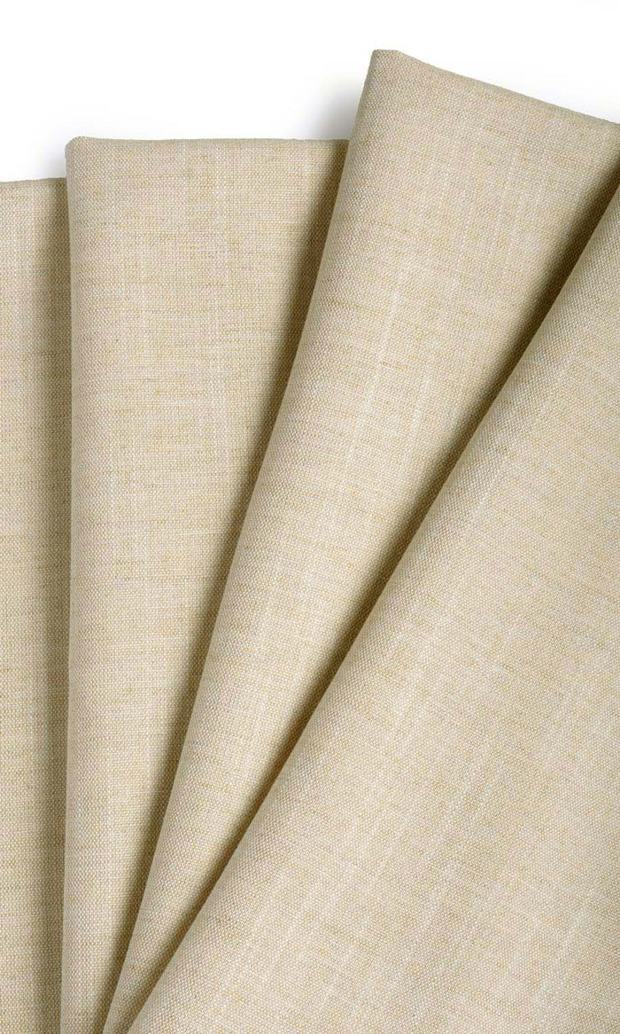 Plain Linen Texture Made-to-Measure Curtains (Pale Beige)