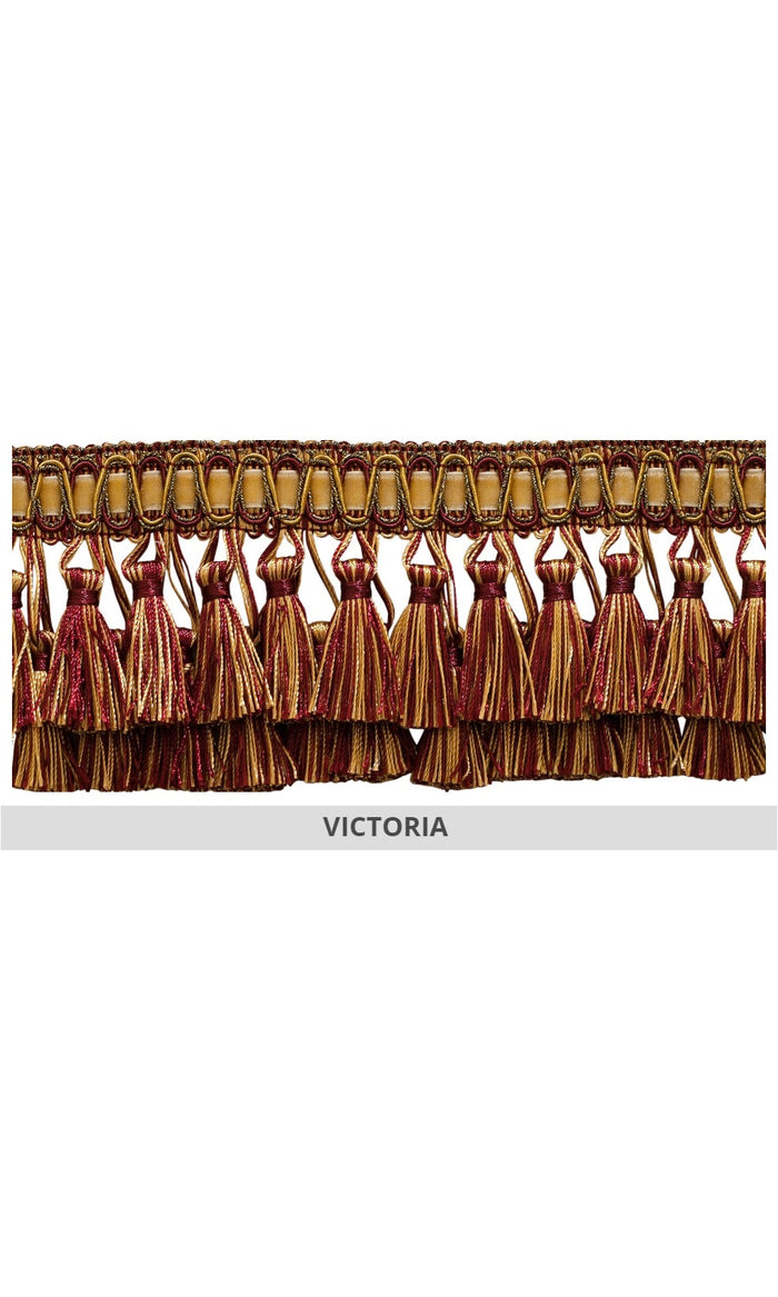 Tassel trim curtains
