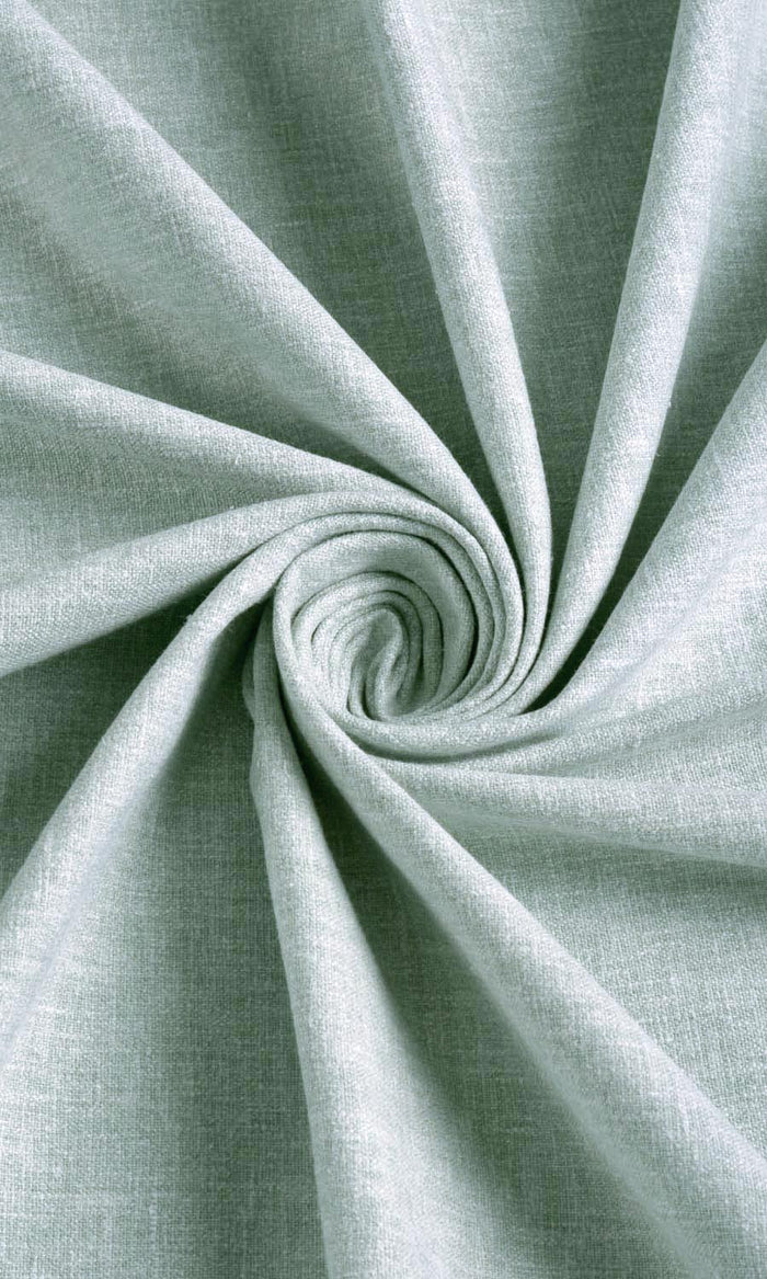 Poly-Cotton Blend Window Treatments Fabric By the Metre (Mint Blue/ Green)