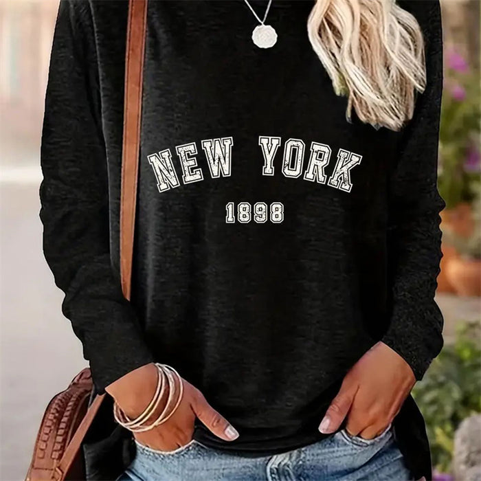 Pattern Print Long Sleeve Tee
